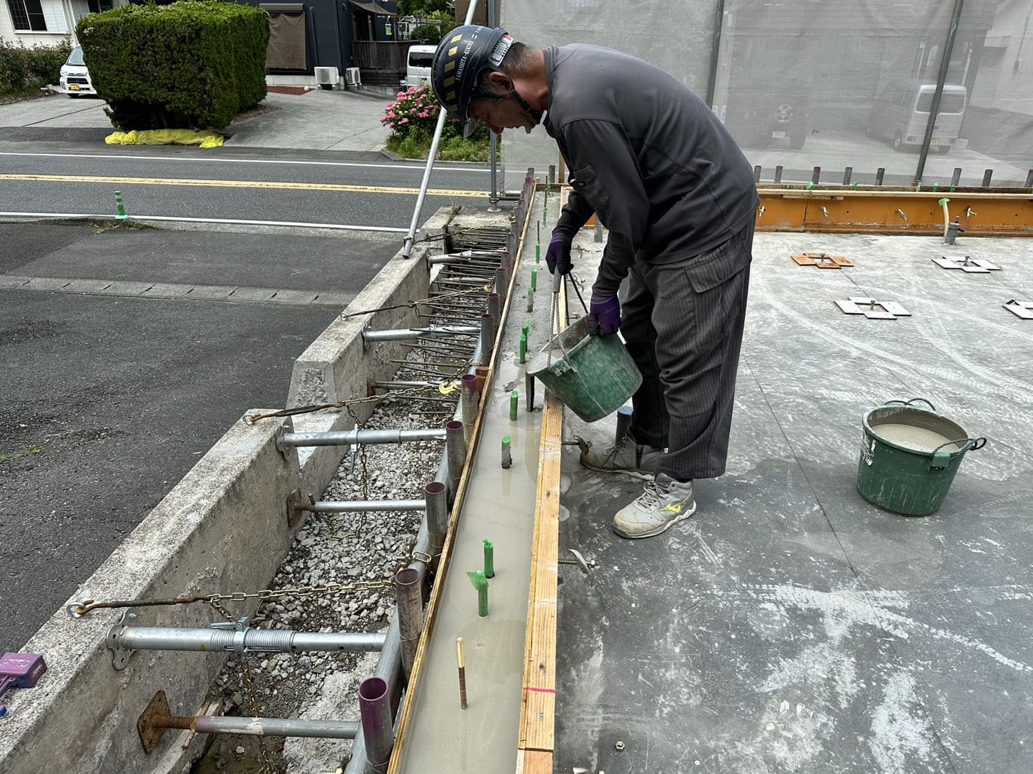 CLT建築｜CLT 基礎工事アンカーボルト02｜株式会社伊豆急ハウジング